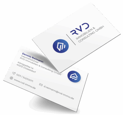 Visitenkarten RVD Immo Mockup